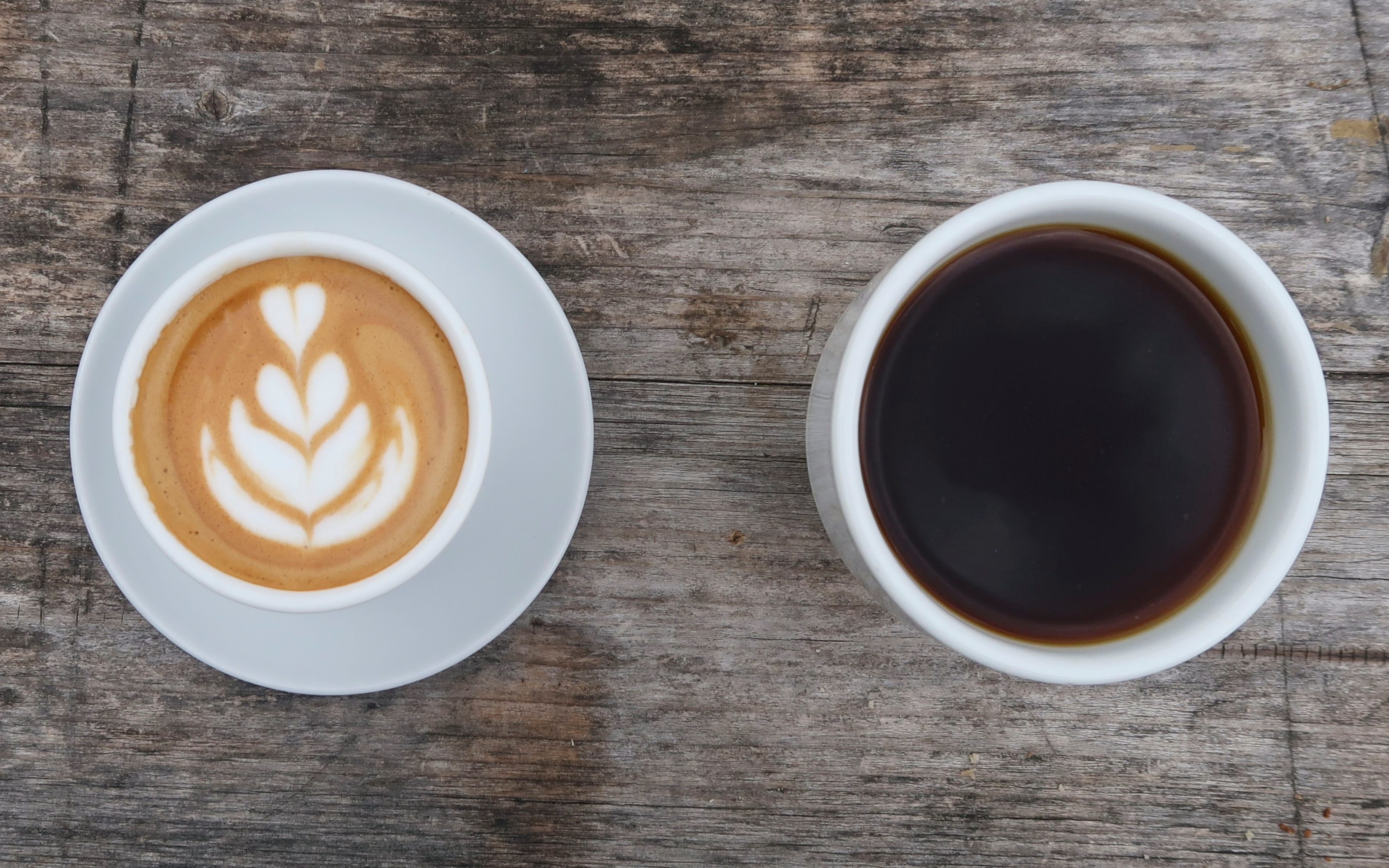 Latte with latte art